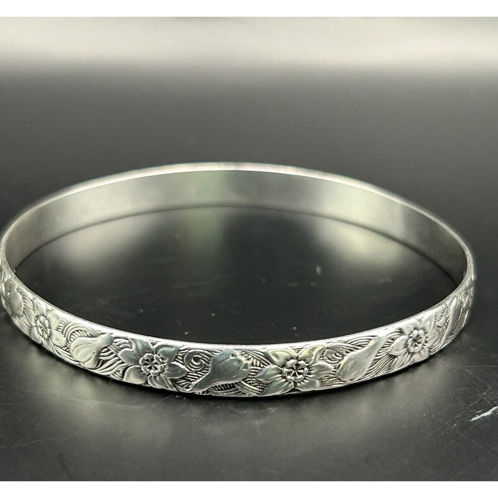 Vintage Pre-1945 Danecraft Sterling Silver Bangle Bracelet 13 g